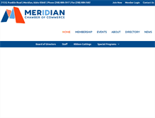 Tablet Screenshot of meridianchamber.org
